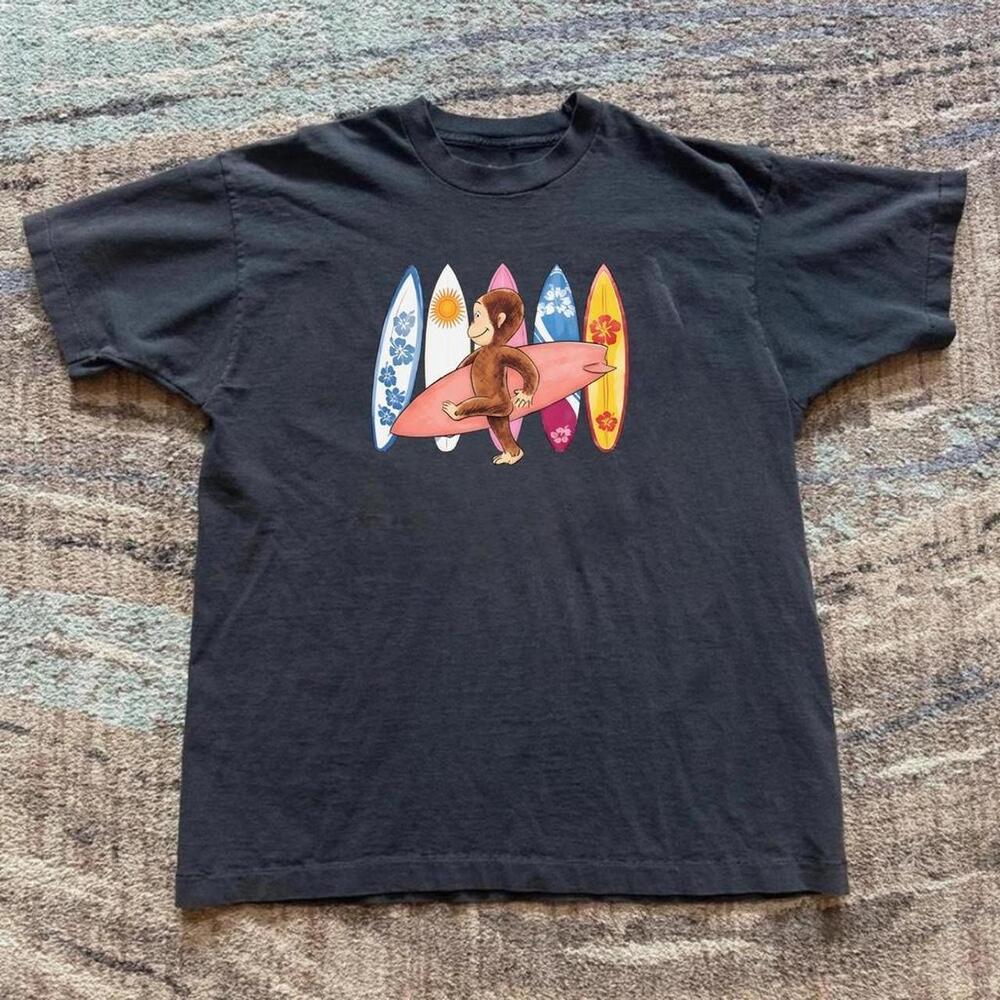 Curious George Black Surf Tee